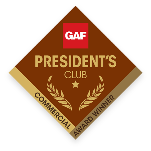 President's club commercial award winner GAF